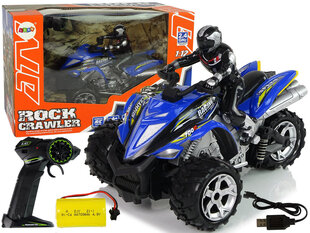 Квадроцикл Rock Crawler 1:12 2.4G на дистанционном управлении, синий цена и информация | Игрушки для мальчиков | pigu.lt