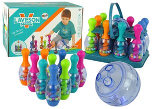 Žaislinis boulingo rinkinys su šviečiančiu kamuoliu Lean Toys kaina ir informacija | Žaislai mergaitėms | pigu.lt