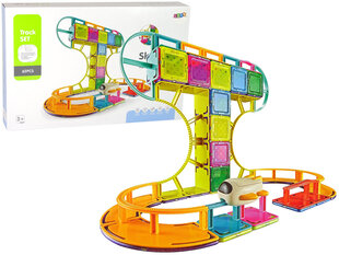 Magnetinės konstrukcinės kaladėlės su lėktuvu Lean Toys Sky Track, 62 vnt. kaina ir informacija | Konstruktoriai ir kaladėlės | pigu.lt