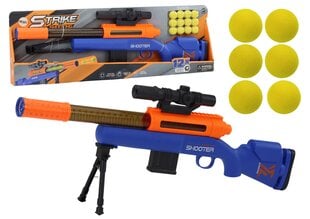 Didelis šautuvas su minkštais kamuoliukais, mėlynas kaina ir informacija | Žaislai berniukams | pigu.lt