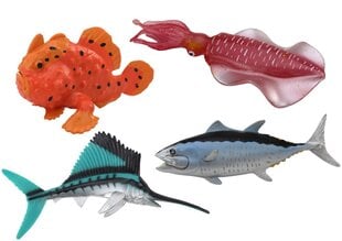 Jūrų gyvūnų figūrėlių rinkinys Lean Toys, 4 vnt. kaina ir informacija | Žaislai berniukams | pigu.lt