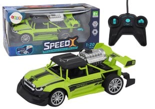 Nuotoliniu būdu valdomas automobilis su dūmų efektu, žalias kaina ir informacija | Žaislai berniukams | pigu.lt