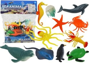 Jūros gyvūnų figūrėlių rinkinys, 12 d. kaina ir informacija | Žaislai berniukams | pigu.lt
