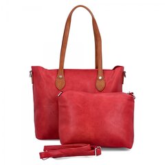 Moteriška rankinė pirkinių krepšys Herisson raudona цена и информация | Женские сумки | pigu.lt