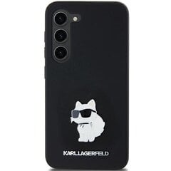 Karl Lagerfeld KLHCSA35SMHCNPK A35 A356 czarny|black hardcase Silicone Choupette Metal Pin цена и информация | Чехлы для телефонов | pigu.lt