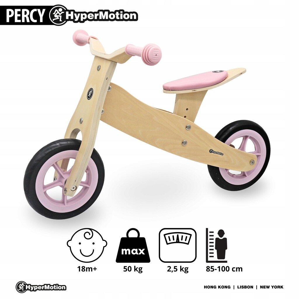 Triratukas HyperMotion Percy, rožinis kaina ir informacija | Triratukai | pigu.lt