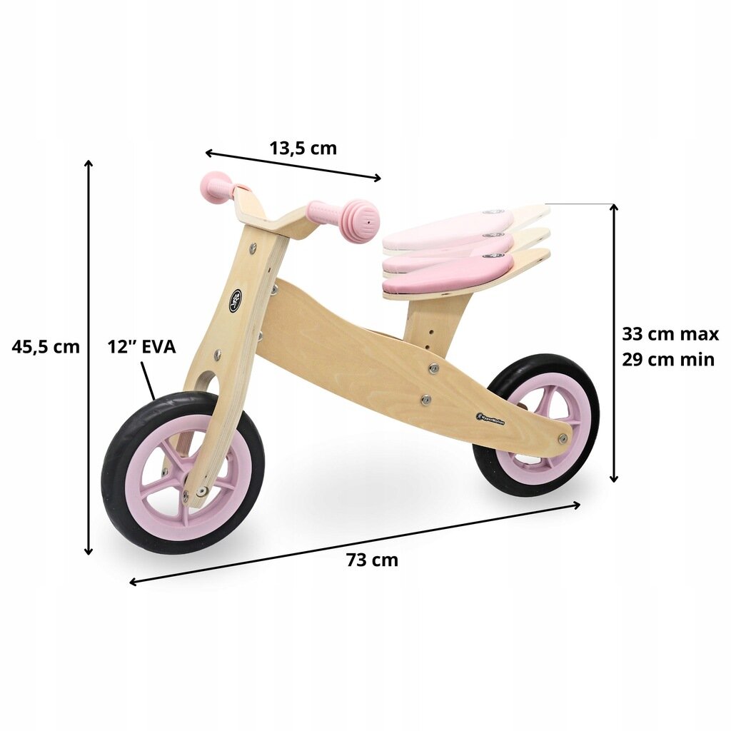 Triratukas HyperMotion Percy, rožinis kaina ir informacija | Triratukai | pigu.lt