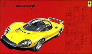 Klijuojamas modelis Fujimi RS-76 Ferrari Dino 206 GT 23639 1/24 цена и информация | Склеиваемые модели | pigu.lt