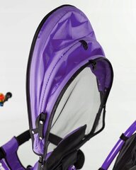 Многофункциональный трехколесный велосипед-коляска BE-ACTIVE 3в1, фиолетовый цена и информация | Трехколесные велосипеды | pigu.lt