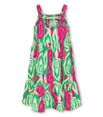 ONLY платье для девочек 15320288*01, зелёное\розовое цена и информация | Платья для девочек | pigu.lt
