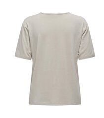 JDY женская футболка 15330819*01, светло-бежевая цена и информация | Женские футболки | pigu.lt