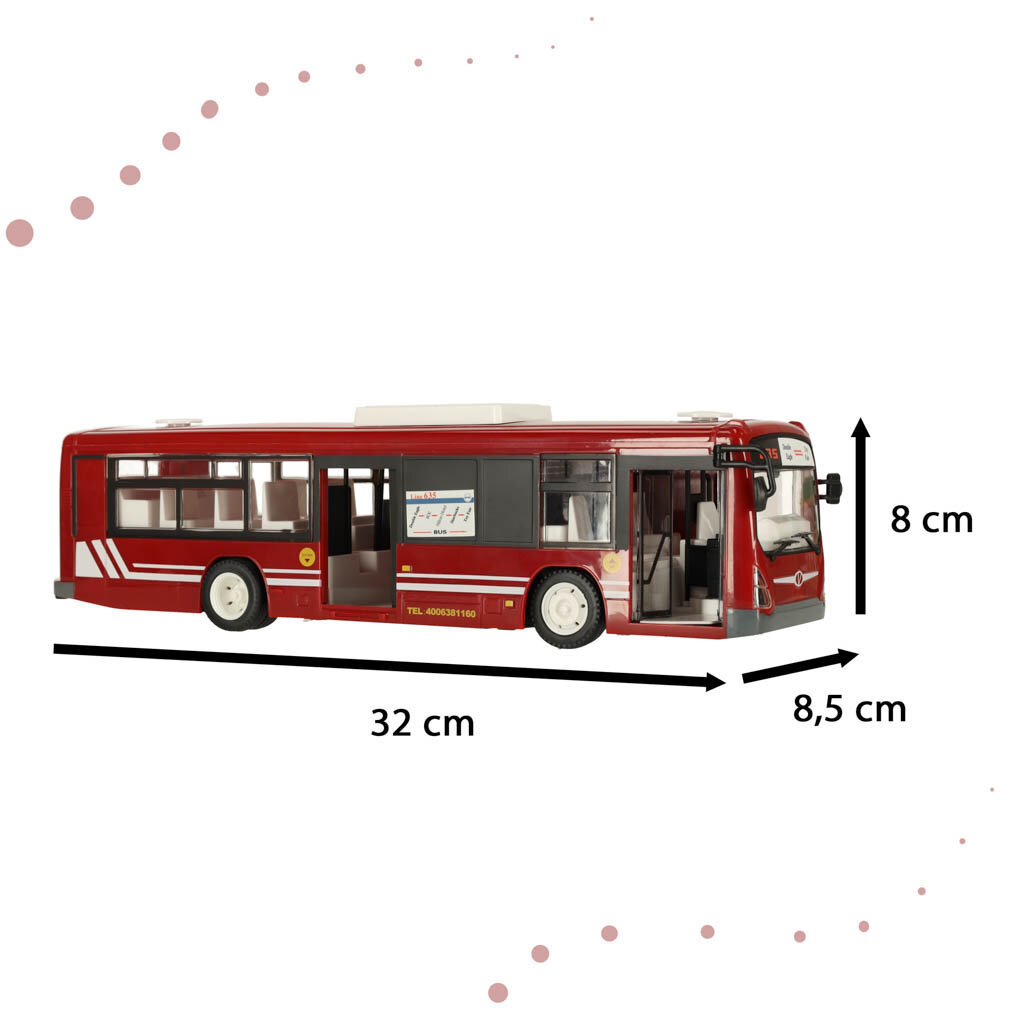 Nuotoliniu būdu valdomas autobusas kaina ir informacija | Žaislai berniukams | pigu.lt