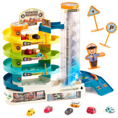 Žaislinė keturių aukštų stovėjimo aikštelė kaina ir informacija | Žaislai berniukams | pigu.lt