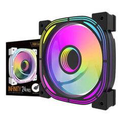 Darkflash INF24 ARGB Computer fan (black) цена и информация | Компьютерные вентиляторы | pigu.lt