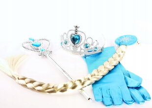 Принцесса Эльза юбка корона палочка 90-120 см перчатки цена и информация | Карнавальные костюмы | pigu.lt