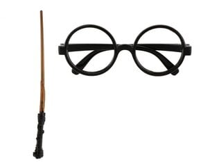 Костюм, палочка, волшебник очки, Гарри Поттер  цена и информация | Карнавальные костюмы | pigu.lt