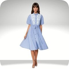 Платье для женщин Summer striped II, синее/белое цена и информация | Платья | pigu.lt