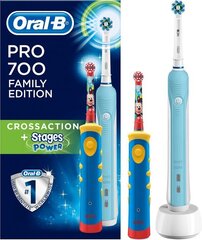 Oral-B Pro 700 + Stages Power цена и информация | Электрические зубные щетки | pigu.lt