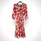 Suknelė moterims Magone, raudona-balta цена и информация | Suknelės | pigu.lt