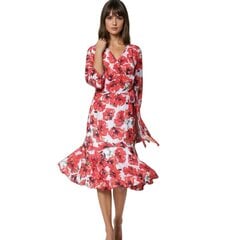 Платье для женщин Magone, красное/белое цена и информация | Платья | pigu.lt