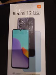 Prekė su pažeidimu.Xiaomi Redmi 12 5G 4/128GB MZB0EGPEU Midnight Black цена и информация | Товары с повреждениями | pigu.lt