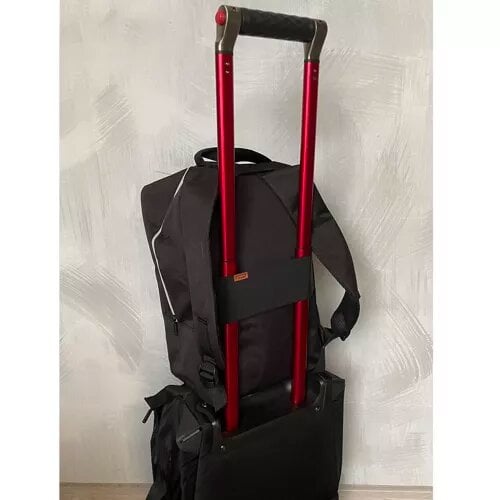 Kelioninė kuprinė su kosmetikos krepšeliu lėktuvo rankiniam bagažui, 38x24x18 cm kaina ir informacija | Turistinės ir kelioninės kuprinės | pigu.lt