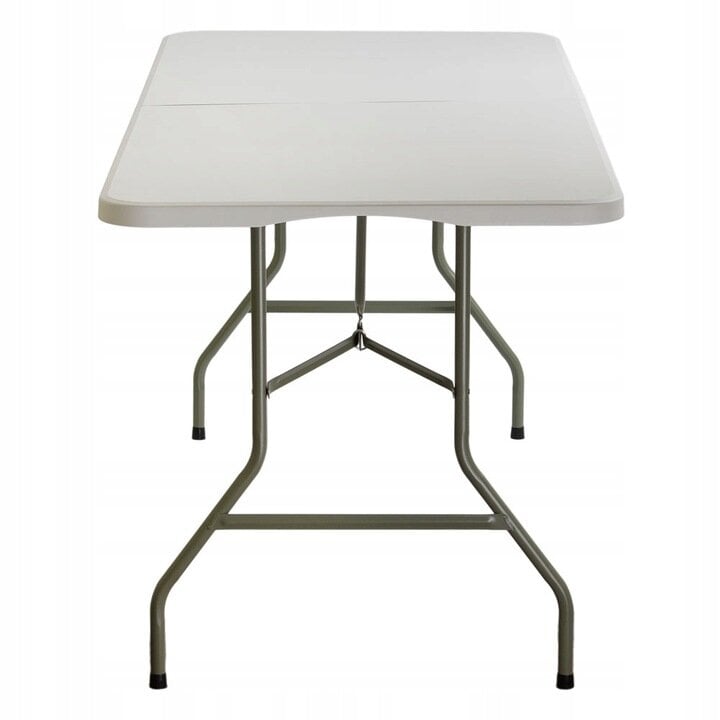 Sulankstomas lauko stalas Fluxar S210, 180cm, baltas kaina ir informacija | Lauko stalai, staliukai | pigu.lt