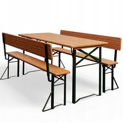 Комплект складной садовой мебели Fluxar 213, коричневый цена и информация | Комплекты уличной мебели | pigu.lt
