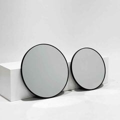Pakabinamas veidrodis Sunaforta, 60 cm, juodas kaina ir informacija | Veidrodžiai | pigu.lt
