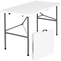 Sulankstomas lauko stalas Fluxar S217, 120cm, baltas kaina ir informacija | Lauko baldų komplektai | pigu.lt