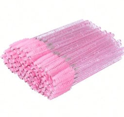 Одноразовая щетка для расчесывания ресниц, Electronics LV-2011, розовая, 20 шт цена и информация | Кисти для макияжа, спонжи | pigu.lt