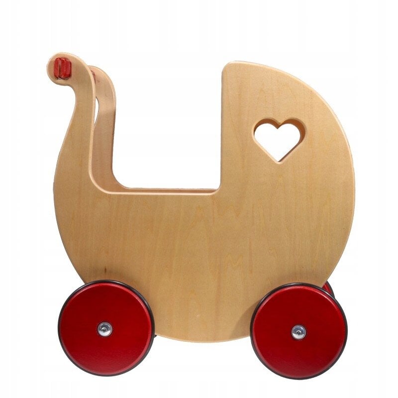 Medinis lėlių vežimėlis Moover kaina ir informacija | Žaislai mergaitėms | pigu.lt