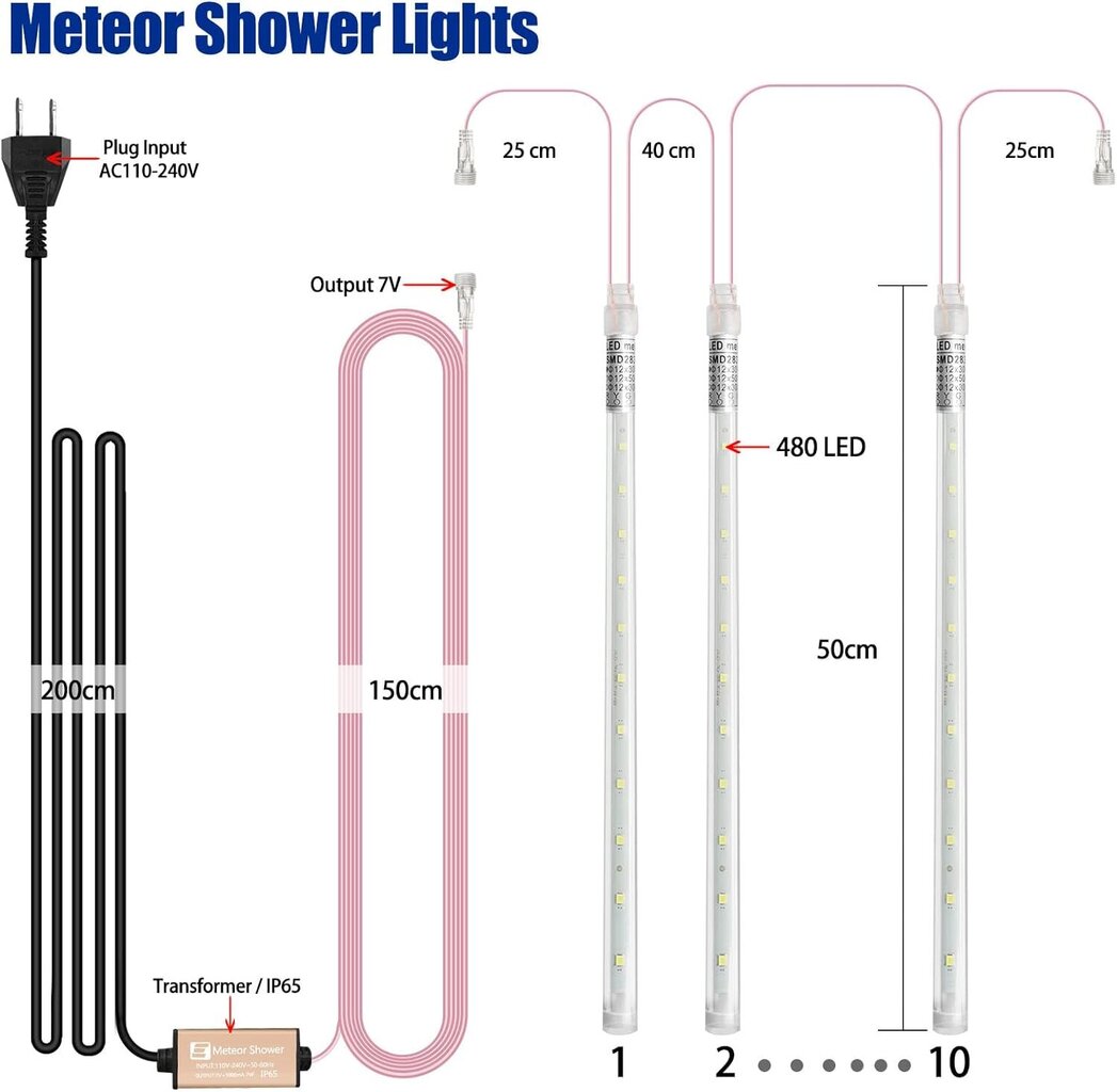 LED lempos Aneeway C-12, 10 vnt. kaina ir informacija | Lauko šviestuvai | pigu.lt