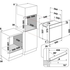 Whirlpool AKZ9S 8260 FB цена и информация | Духовки | pigu.lt