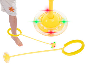 Kojų šokinėjimo kamuolys su LED, geltonas kaina ir informacija | Vandens, smėlio ir paplūdimio žaislai | pigu.lt