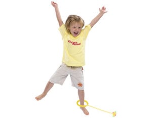 Kojų šokinėjimo kamuolys su LED, geltonas kaina ir informacija | Vandens, smėlio ir paplūdimio žaislai | pigu.lt