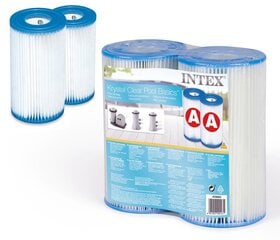 Фильтр типа A для насосов для бассейнов Intex, 2 шт. цена и информация | Фильтры для бассейнов | pigu.lt