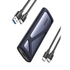 Корпус для накопителя памяти, Ugreen CM4001, M.2 USB, 3.2 Gen 2, USB, 10 Гбит/с, SSD, серый цена и информация | Адаптеры, USB-разветвители | pigu.lt