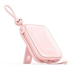 Аккумулятор питания, Joyroom Cutie Series JR-L0081, с крэдлом USB-C кабель и Iphone Lightning Cutie Series 10000 мАч., 22,5 Вт., белый цена и информация | Зарядные устройства Power bank | pigu.lt