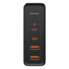 Быстрое зарядное устройство, Baseus CCGAN100UE1 Pro, USB-C, QC PD, 100 Вт, черный цена и информация | Зарядные устройства для телефонов | pigu.lt