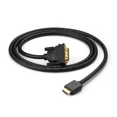 Кабель-переходник HDMI, Ugreen, DVI 4K 60Hz 30AWG 1 м, черный цена и информация | Адаптеры, USB-разветвители | pigu.lt