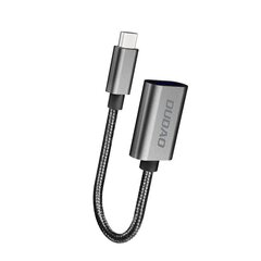 Кабель-переходник OTG, Dudao, USB на USB-C, серый цена и информация | Адаптеры, USB-разветвители | pigu.lt