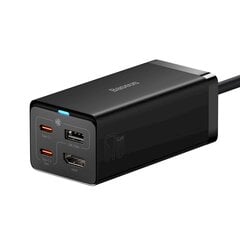 Сетевое зарядное устройство, 2 в 1, Baseus CCGP1102011 Pro, HUB-конвертер, HDMI 4K 2x USB-C USB-A, черный цена и информация | Зарядные устройства для телефонов | pigu.lt