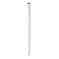 Перо для iPad с активным сменным наконечником, Baseus P80015806211-021, с кабелем USB-C, белое цена и информация | Аксессуары для планшетов, электронных книг | pigu.lt