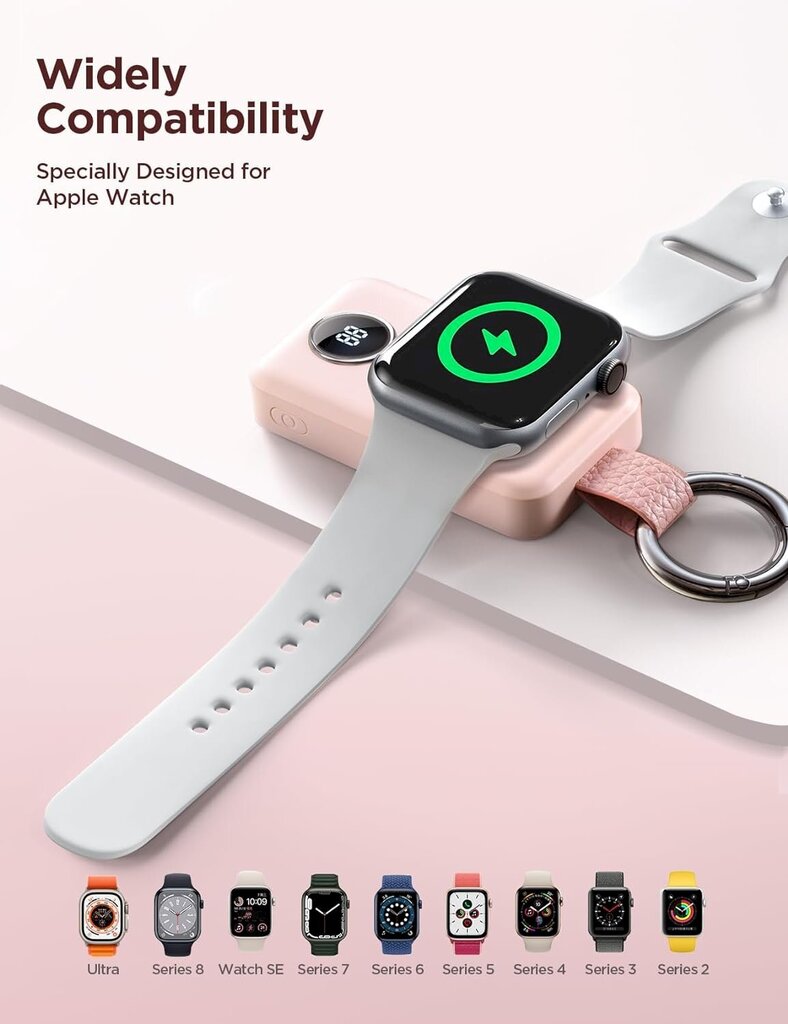 Joyroom, rožinės spalvos kaina ir informacija | Išmaniųjų laikrodžių ir apyrankių priedai | pigu.lt