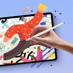 Перо для iPad с активным сменным наконечником, светодиодный индикатор, Baseus P80015802213-011, белое цена и информация | Аксессуары для планшетов, электронных книг | pigu.lt