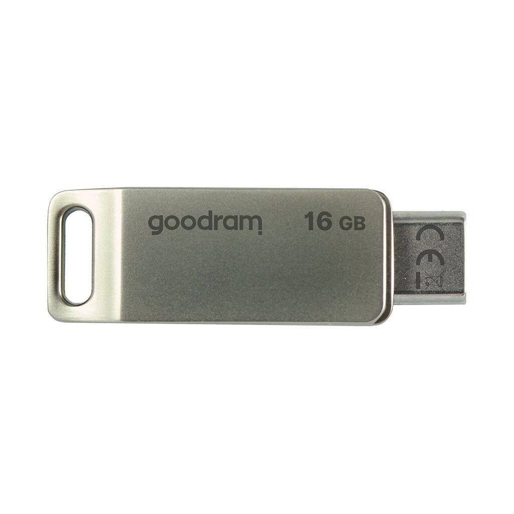 USB raktas, atmintinė, Goodram, 16 GB., USB 3.2, Gen 1 USB / USB-C, OTG, ODA3, sidabrinė kaina ir informacija | USB laikmenos | pigu.lt