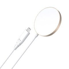 Магнитное беспроводное зарядное устройство, Choetech, 15 Вт, для iPhone 12/13/14, золото цена и информация | Зарядные устройства для телефонов | pigu.lt