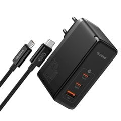 Сетевое зарядное устройство USB-A, Baseus GaN51Pro, 160 Вт. GaN5 2x кабель USB-C /+ USB-C, черный цена и информация | Зарядные устройства для телефонов | pigu.lt