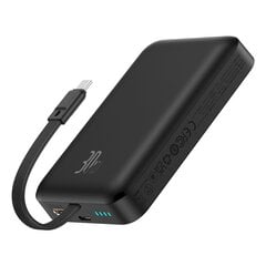 Мини-аккумулятор питания, Baseus, 10000 мАч, 30 Вт, с кабелем USB-C 0,3 м, голубой цена и информация | Зарядные устройства Power bank | pigu.lt